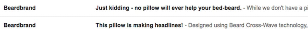 Beardbrand Subject Lines
