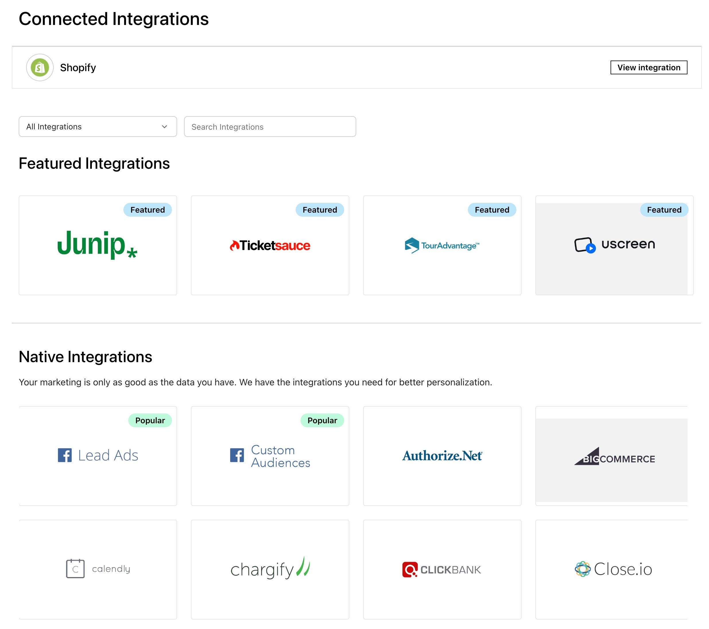 integrations