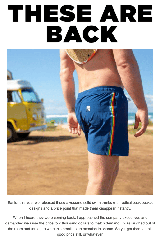 Chubbies Funny Email 5