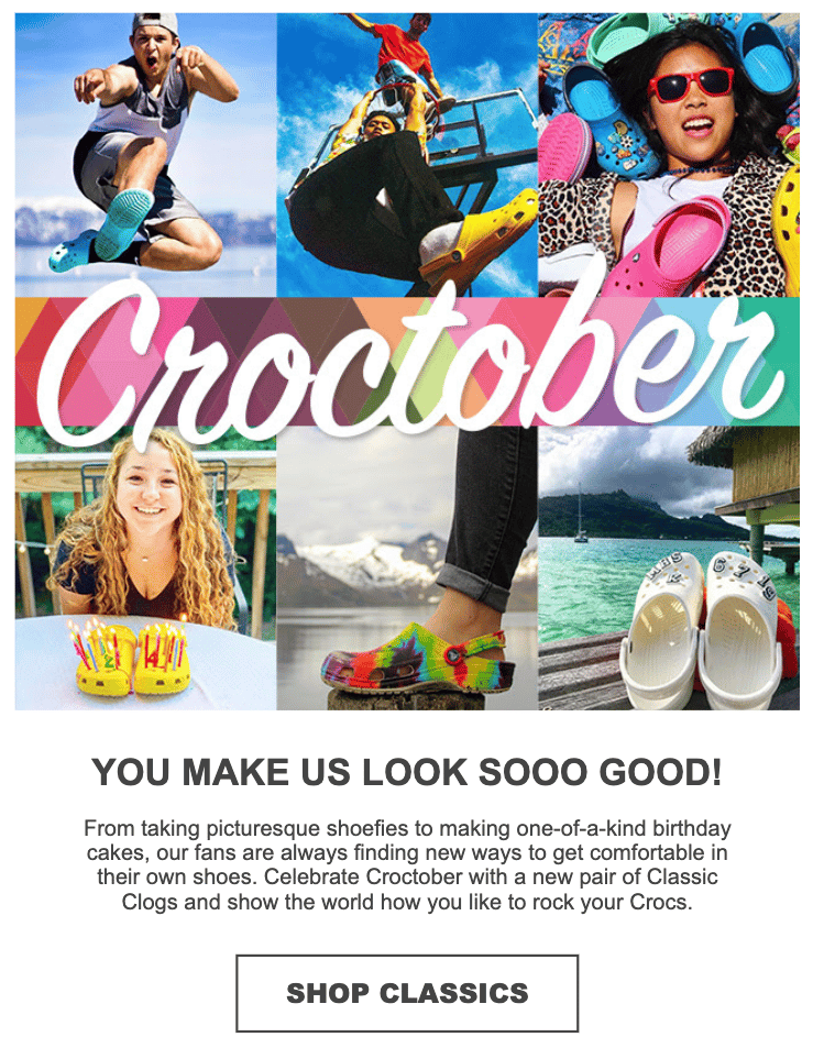 Crocs Promotional Email