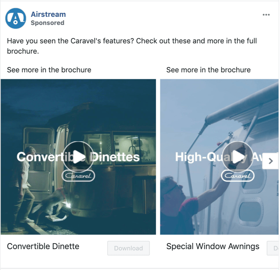 Airstream Facebook Lead Ad