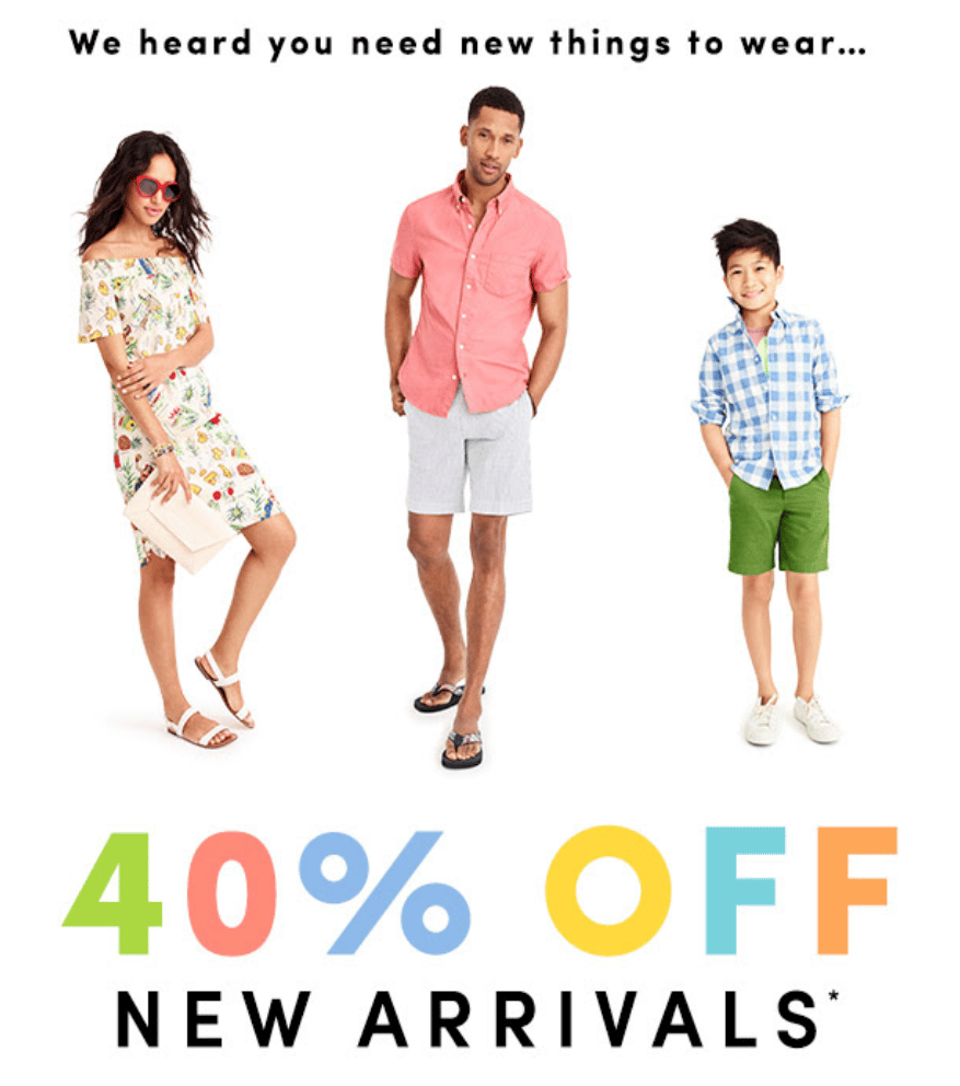 J.Crew Factory Email Subject Line 