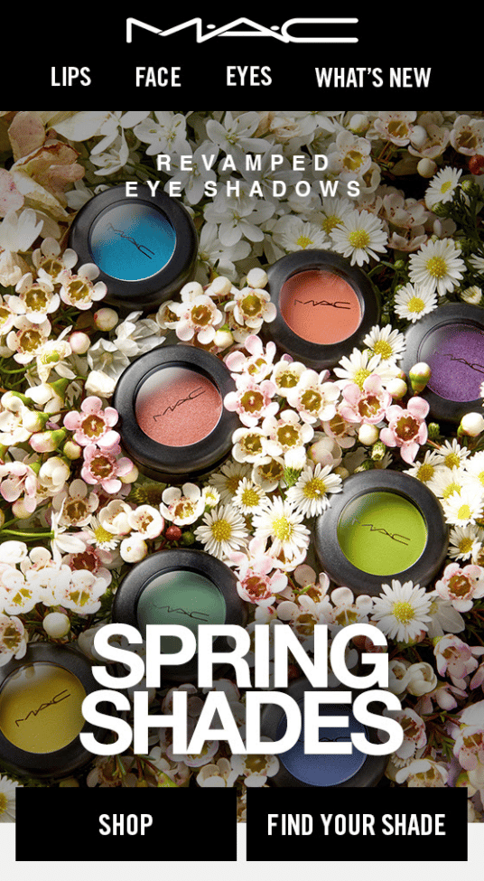 MAC Cosmetics Spring Email