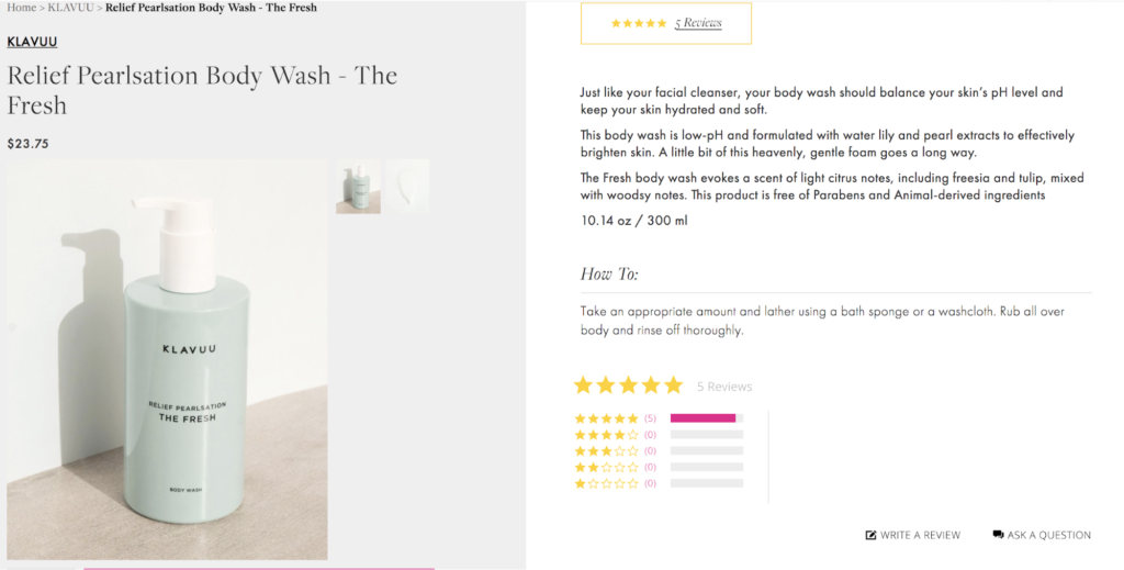 Relief Pearlsation Body Wash