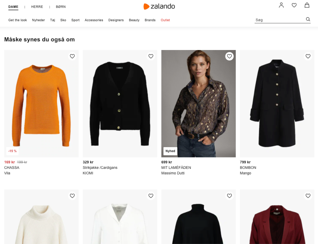 Zalando Recommended Products